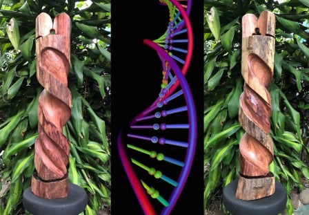Escultura ¿El AMOR tiene ADN? Escultura de Ibo Bonilla